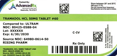 Tramadol HCl 50mg #60 (Tramadol HCl 50mg 80425 0588 04)